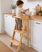 KAKA Kids Wooden Learning Tower Montessori Step Stool Kitchen Helper