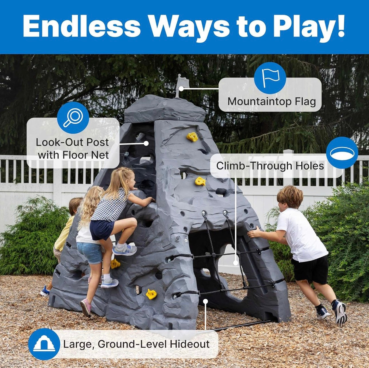 Step2 Adventure Climber Playset – Kids Outdoor Rock Climbing Toy
