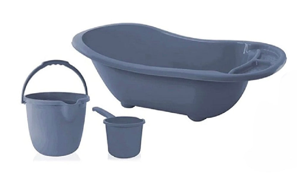 babyjem 3 piece baby bath set – Indigo Blue.