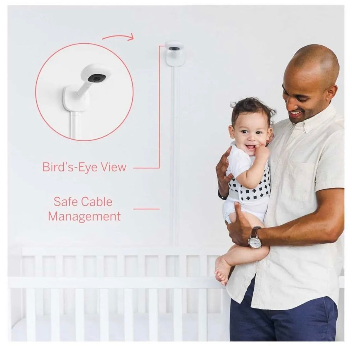 Nanit Pro Baby Monitor with Wall Mount & Sleep Tracking