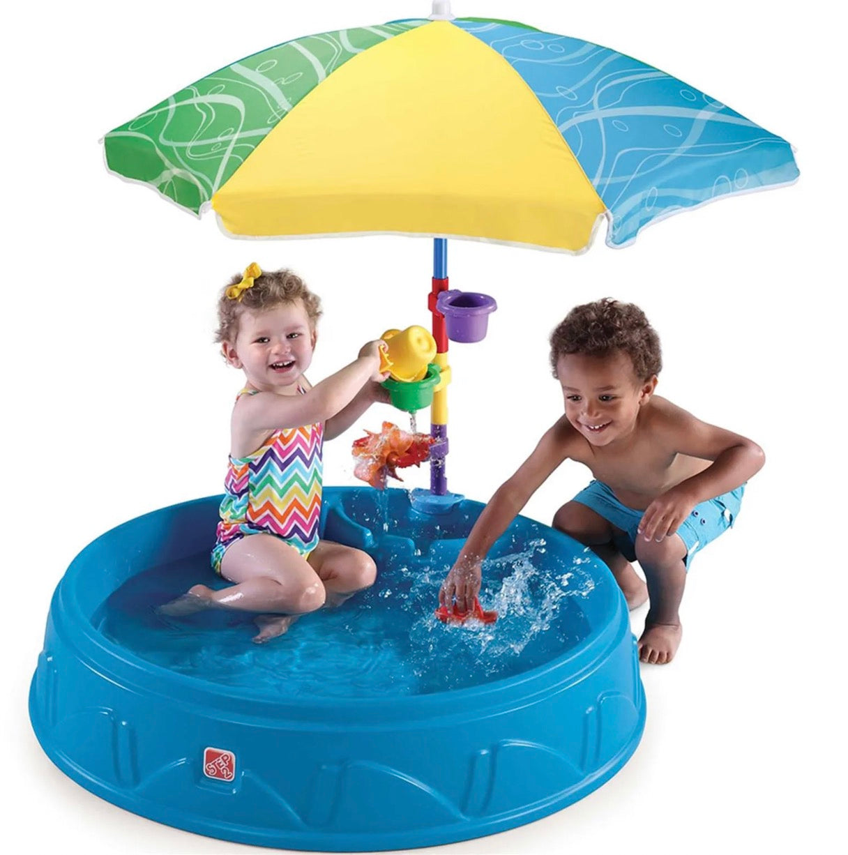 step2 PLAY & SHADE POOL WITH UMBRELLA
