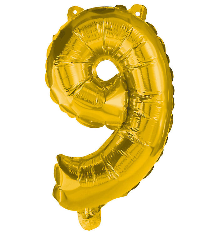 L34 NO.9 GOLD SUPERSHAPE BALLOON