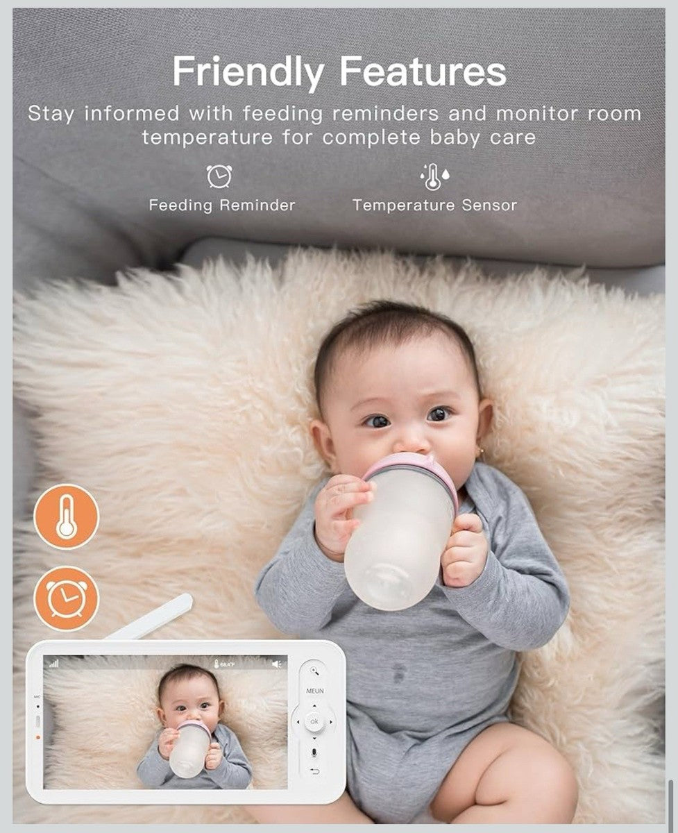 Arenti 2MP/1080P Wi-Fi Video Baby Monitor Kit with LCD Screen