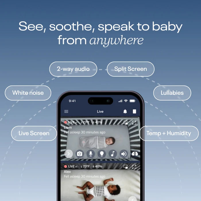 Nanit Pro Baby Monitor with Wall Mount & Sleep Tracking