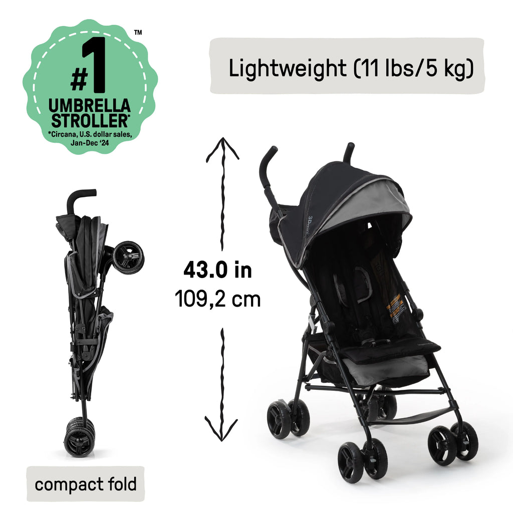 Summer Infant 3Dmini™️ Convenience Stroller for 6 - 24 Months - Gray