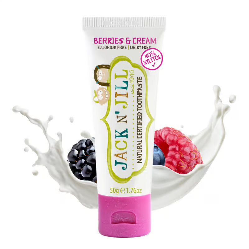 Jack N' Jill Natural Toothpaste Berries & Cream 50g *Ecocert Naturally Certified