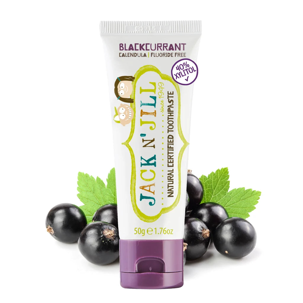 Jack N' Jill Natural Toothpaste Blackcurrant 50g *Ecocert Naturally Certified