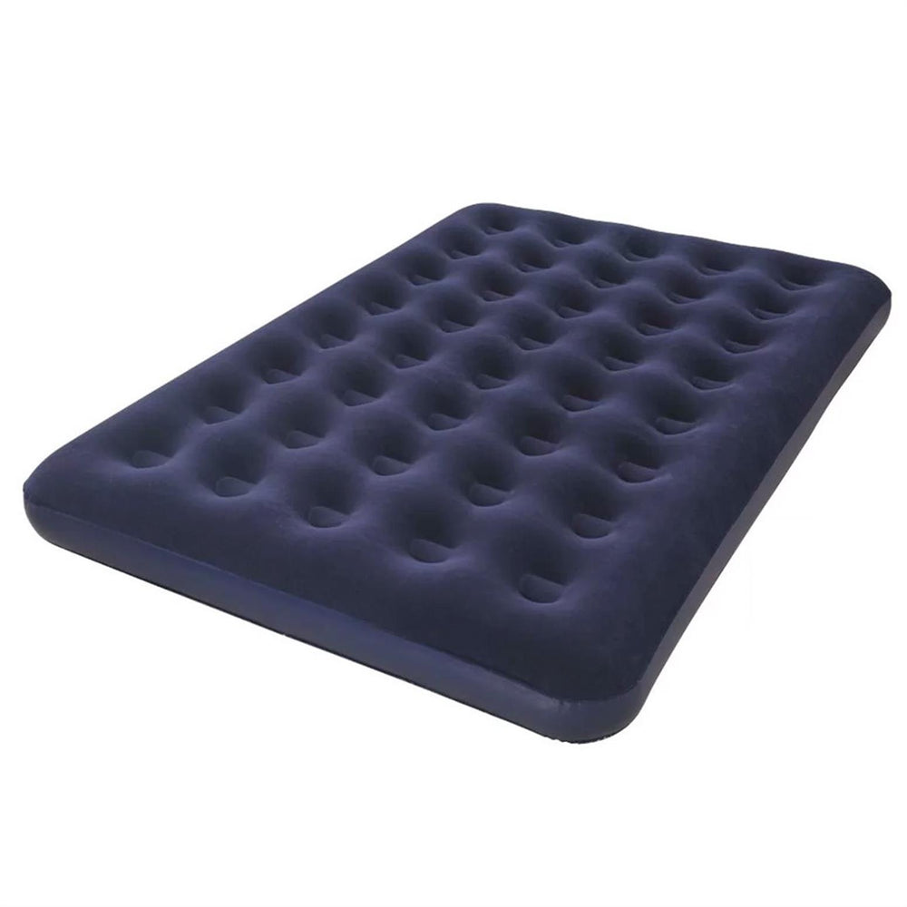 double mattress 203 x 152 x 22 cm navy blue