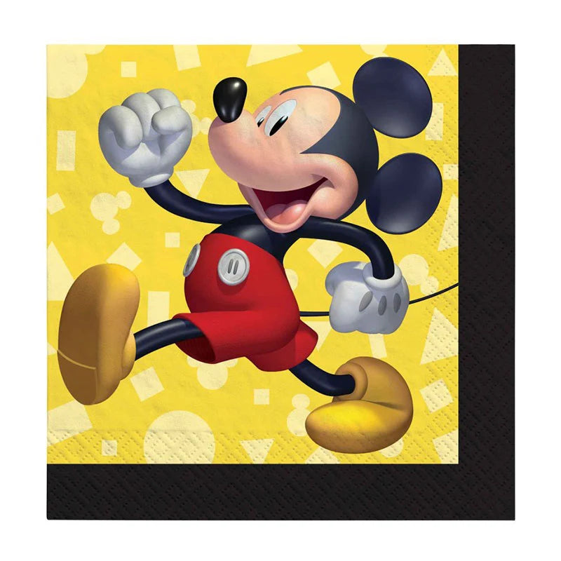 MICKEY MOUSE BEVERAGE NAPKINS-16PCS