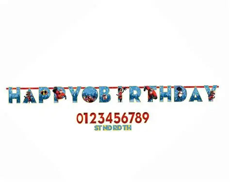INCREDIBLE 2 JUMBO LETTER BANNER