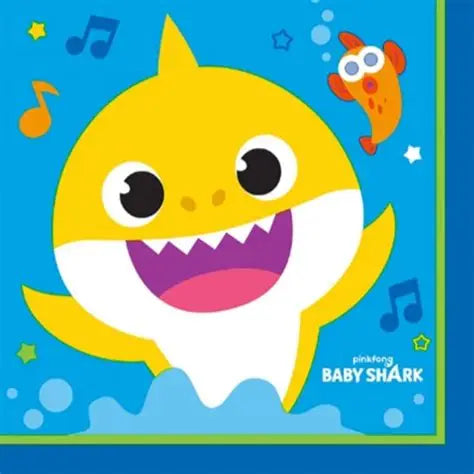 BABY SHARK LUNCH NAPKINS 16PCS
