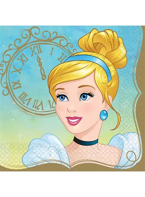 DISNEY CINDERELLA LUNCH NAPKIN 16PC
