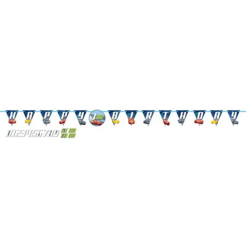 CARS 3JUMBO LETTER BANNER