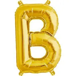 P50 LETTER B GOLD BALLOON 23X34"