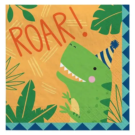 DINO MITE PARTY LUNCHEON NAPKINS16P