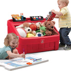 Step2 2IN1 TOY BOX &ART LID (RED)