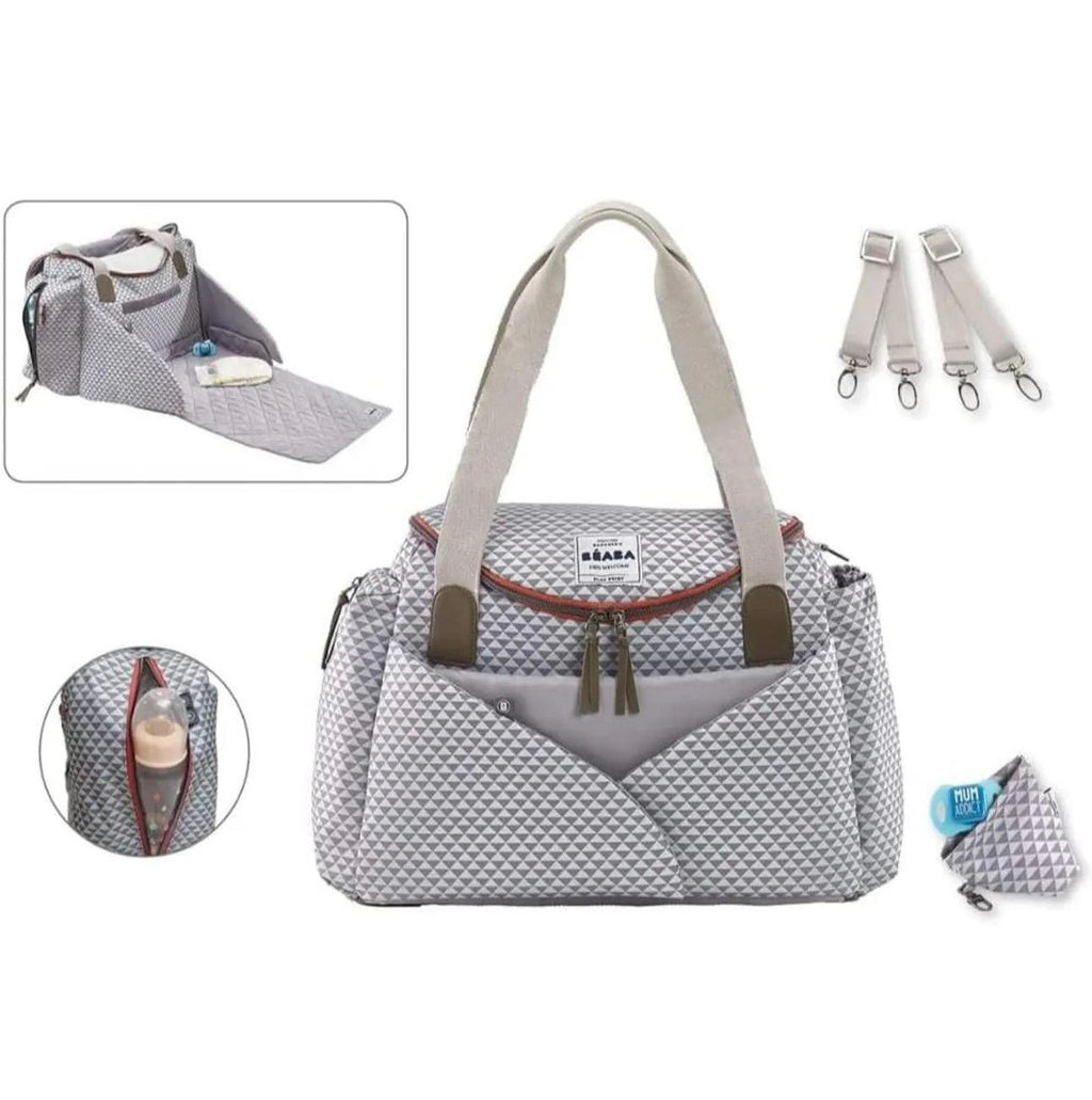 Beaba SydneyII Changing Bag Play Print Grey Coral