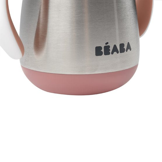 Beaba Stainless Steel Straw Cup Old Pink
