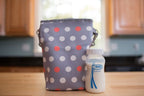 dr brownsBottle Tote, Polka Dots