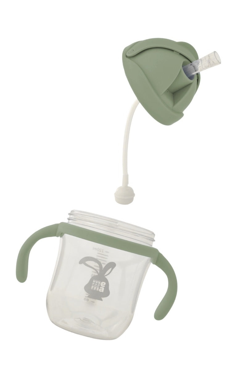 Mema olive green  sippy cup
