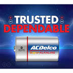 ACDelco Alkaline Battery 2D 1.5V, Pack of 2 Pieces