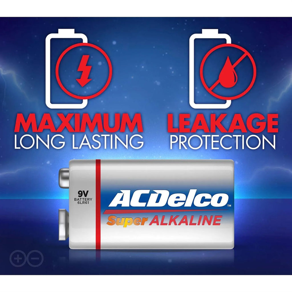 ACDelco Liquid Alkaline Battery 9 Volt Pack of 1 Piece