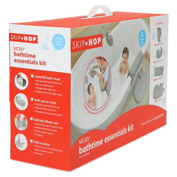 SKIP HOP - MOBY BATHTIME ESSENTIALS  - GREY