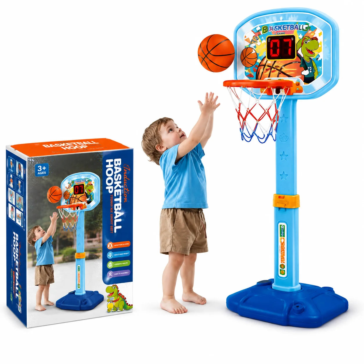 Adjustable Toddler Basketball Hoop