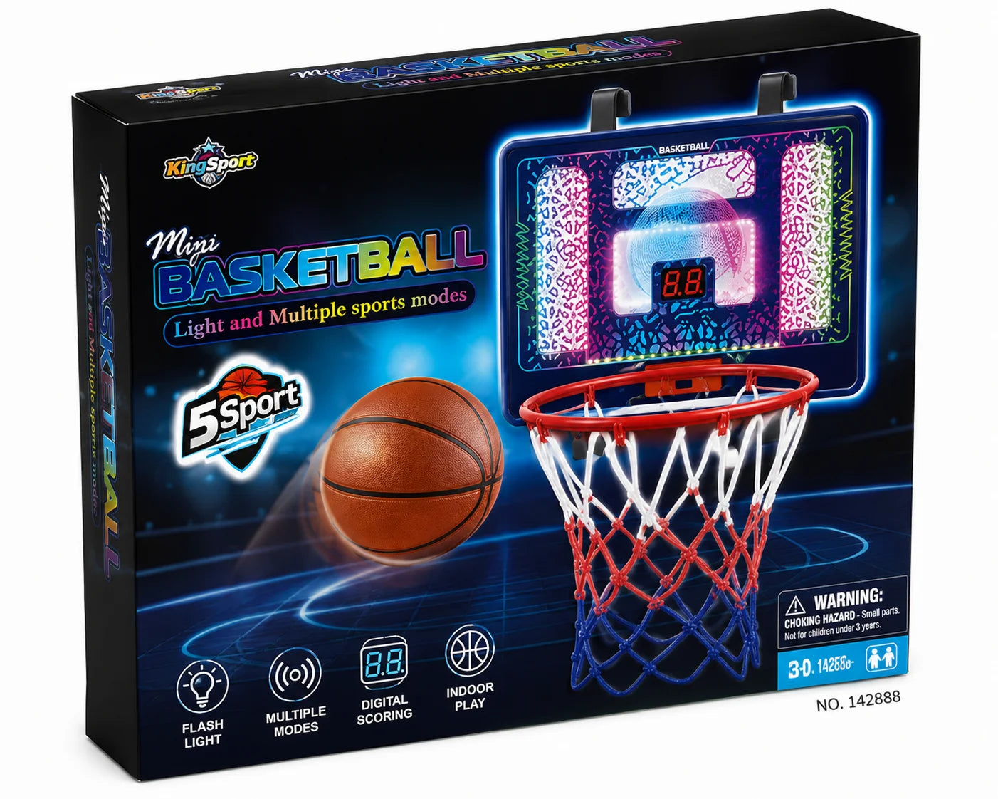 Adjustable Toddler Basketball Hoop – Compact