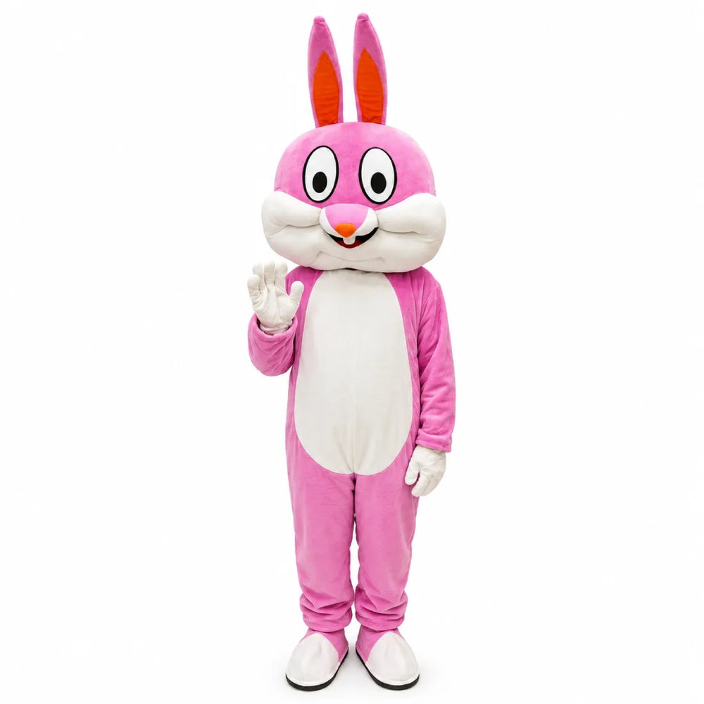 Adult Costume Pink Rabbit Mascot