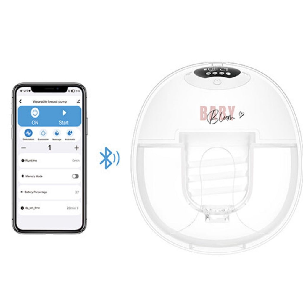 مضخة حليب بيبي بلوم الذكية بتقنية البلوتوث والتطبيق المحمول
