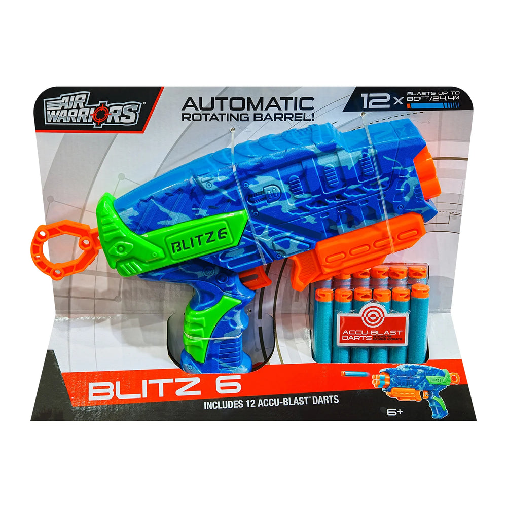 Air Warriors Blitz 6 Dart Blaster