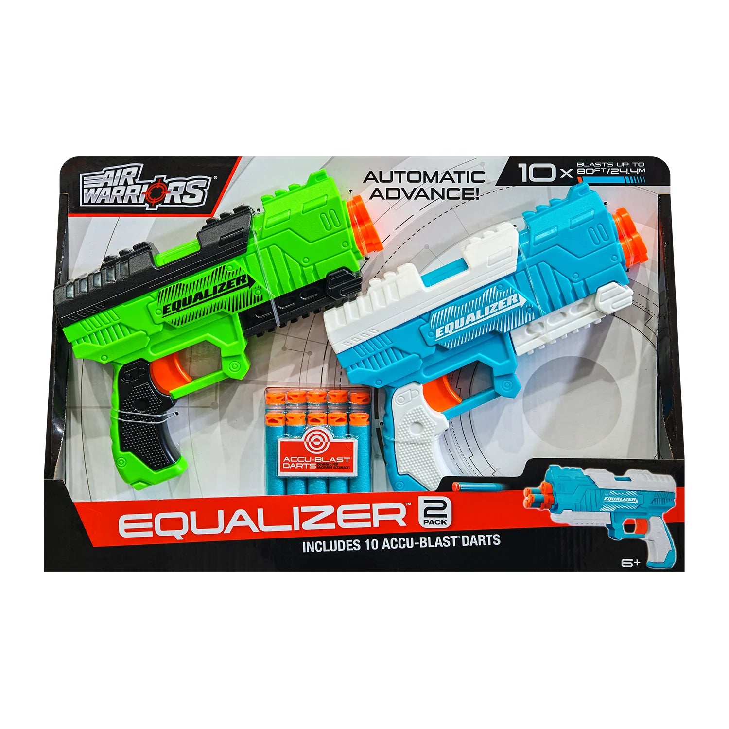 Air Warriors Equalizer Dart Blaster – 2 Pack