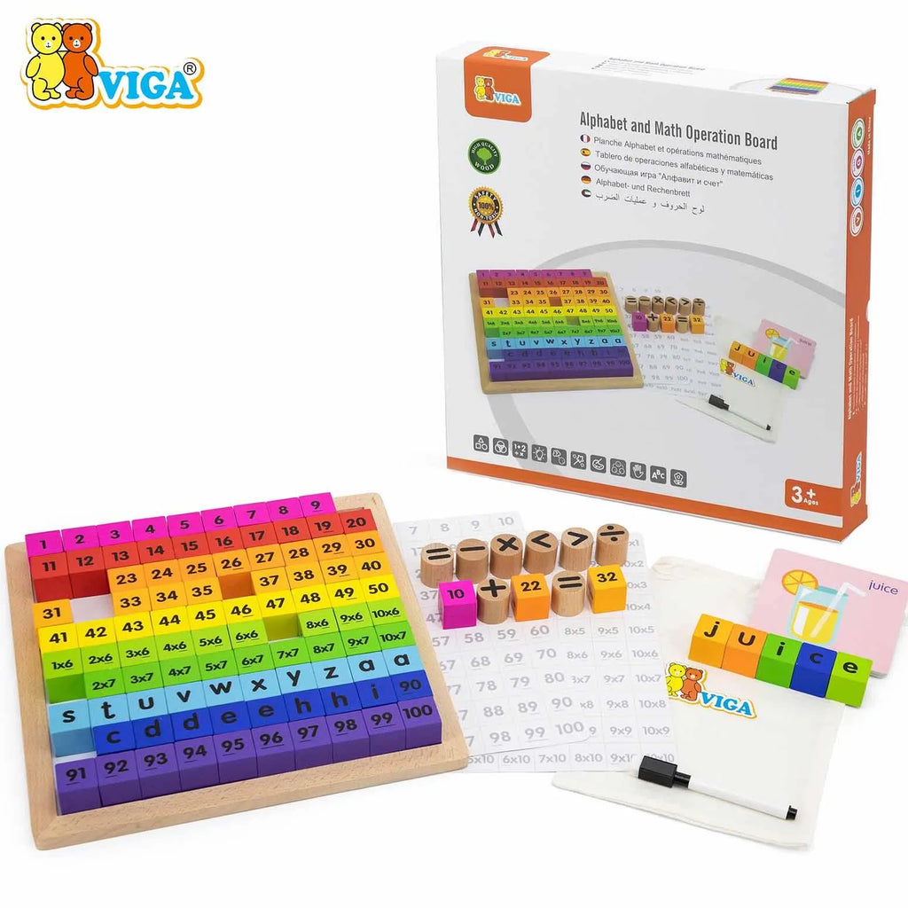 Alphabet and Math Operation Board