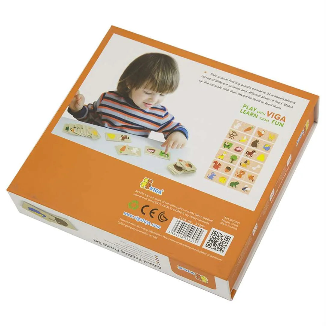 Animal Feeding Puzzle Set