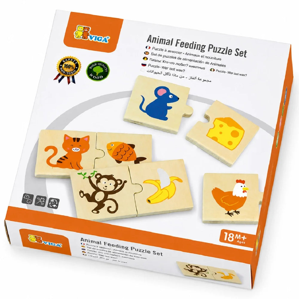 Animal Feeding Puzzle Set