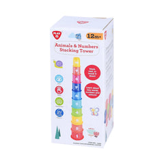 Animals & Numbers Stacking Tower