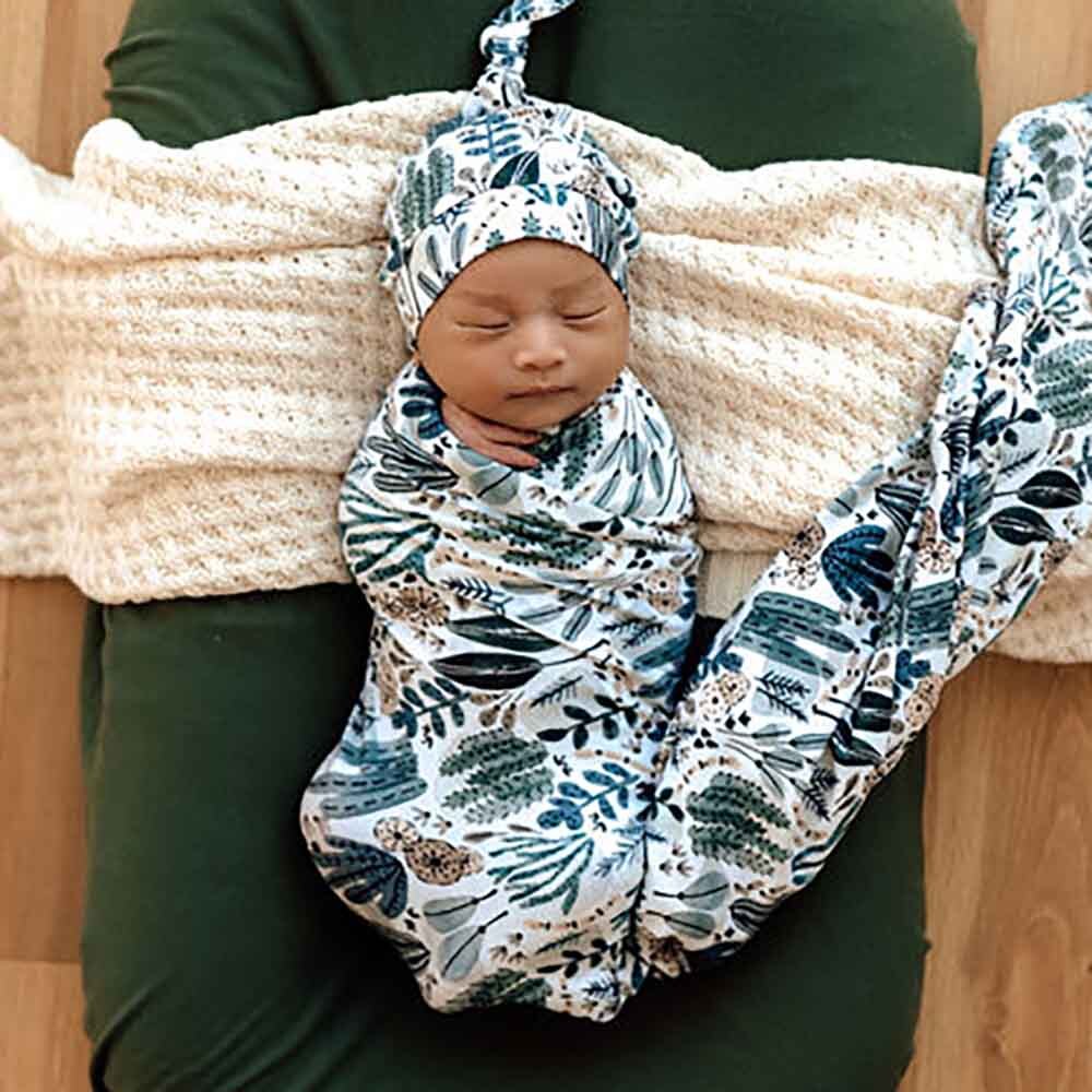 Arizona Organic Jersey Wrap and Beanie Set