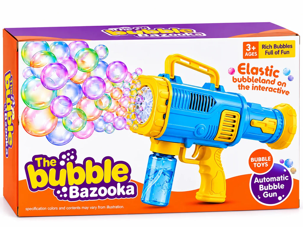 Automatic Bubble Bazooka Gun with Lights