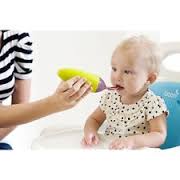 Boon Squirt Silicone Baby Food Dispensing Spoon Green