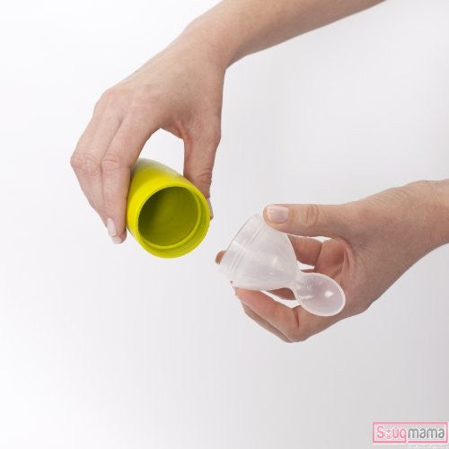 Boon Squirt Silicone Baby Food Dispensing Spoon Green
