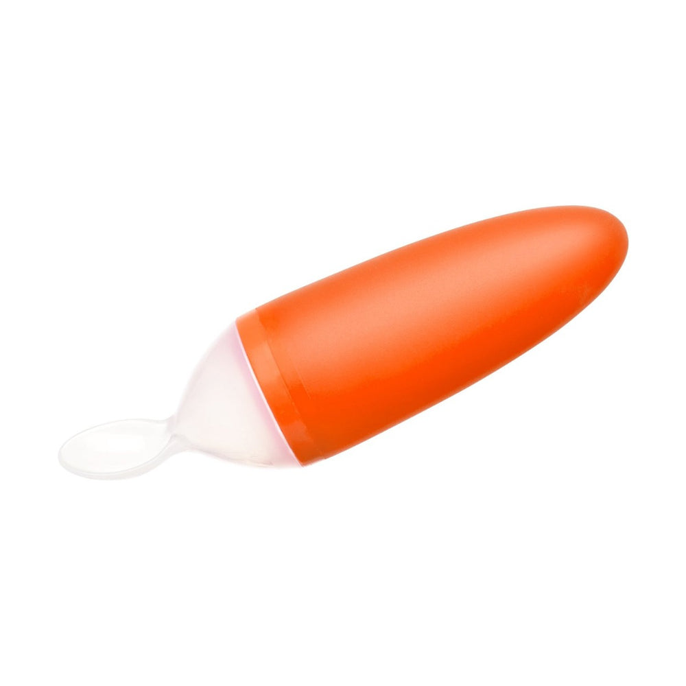 Boon -Squirt Silicone Baby Food Dispensing Spoon,Orange
