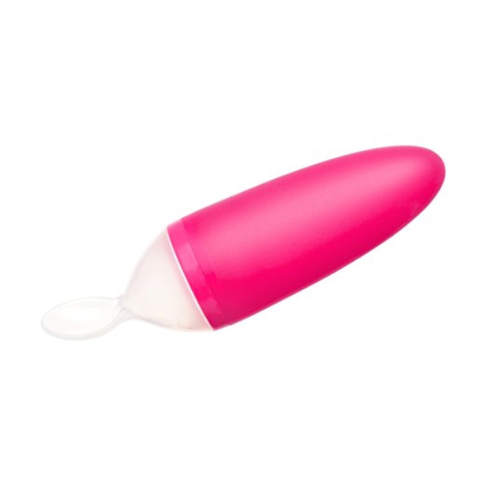 Boon -Squirt Silicone Baby Food Dispensing Spoon,Pink