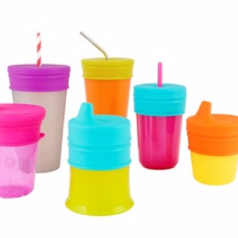 Boon - SNUG Stretchy Silicone Reusable Spout Lids 3pk Boy