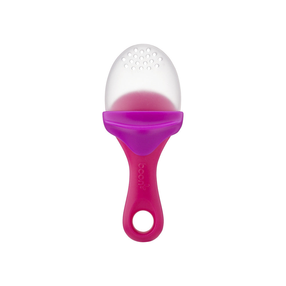 Boon -PULP Silicone Feeder - Magenta-Pink