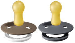 Bibs Pacifier Size 1 - Baby 0 -6M (2pcs) Dark Oak Night/Iron