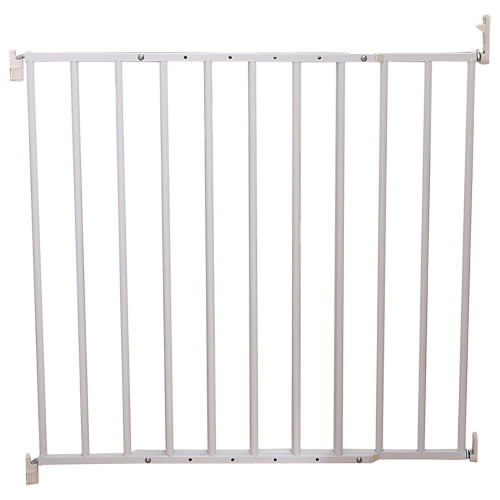 Clippasafe Extendable No Trip Gate, 60-107cm - Metal (White)