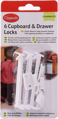 Clippasafe Cupboard & Drawer Locks - 6 Pcs Pack