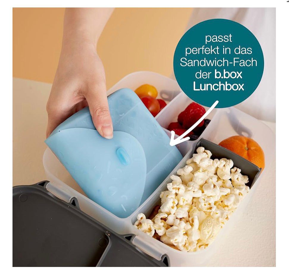 B.box Silicone Lunch Pocket berry