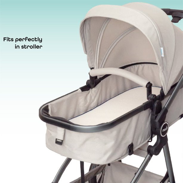 MOON CRIB & PRAM MATTRESS Classic Foam Moses Basket Mattress, White